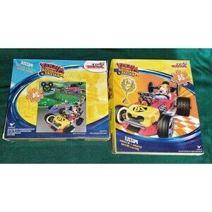 Disney Junior - Mickey The Roadster Racer- 24 Puzzle - (Set of 2) NIB Fun Kids